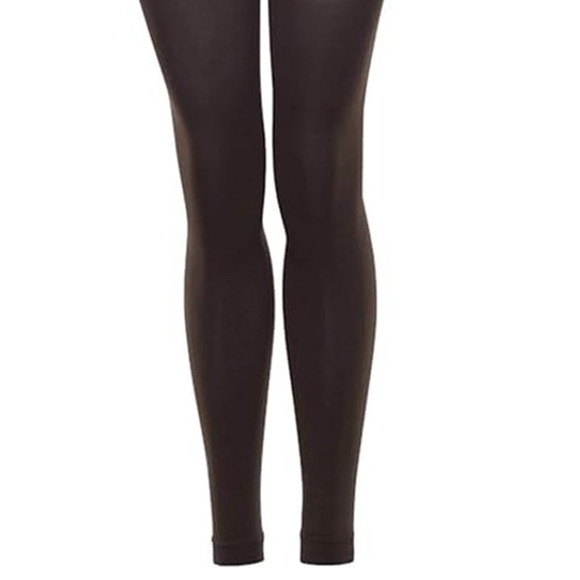 Microfiber Opaque Footless Tights Espresso SMALL B.ella Brigida Luxe Hosiery NWT - Picture 2 of 5